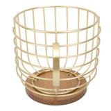 Mug Shape Coffee Pod Holder Coffee Capsule Storage Basket for Counter Coffee Bar Tabletop Kitchen Living Room Wordless Gold