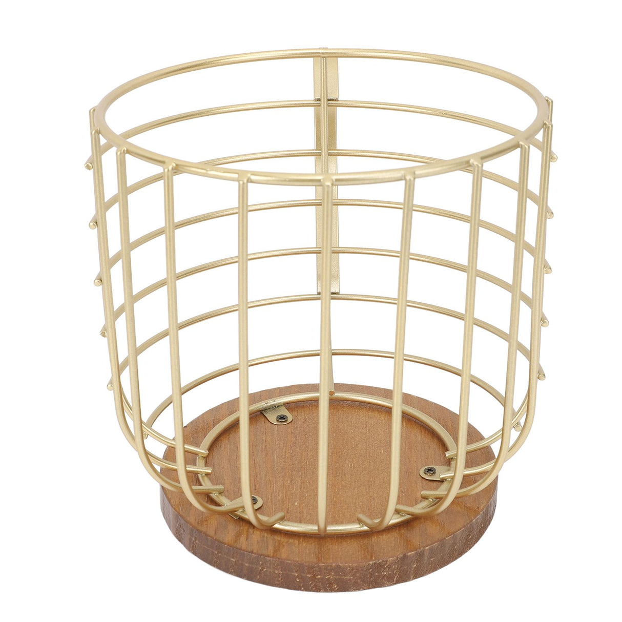 Mug Shape Coffee Pod Holder Coffee Capsule Storage Basket for Counter Coffee Bar Tabletop Kitchen Living Room Wordless Gold