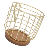 Mug Shape Coffee Pod Holder Coffee Capsule Storage Basket for Counter Coffee Bar Tabletop Kitchen Living Room Wordless Gold