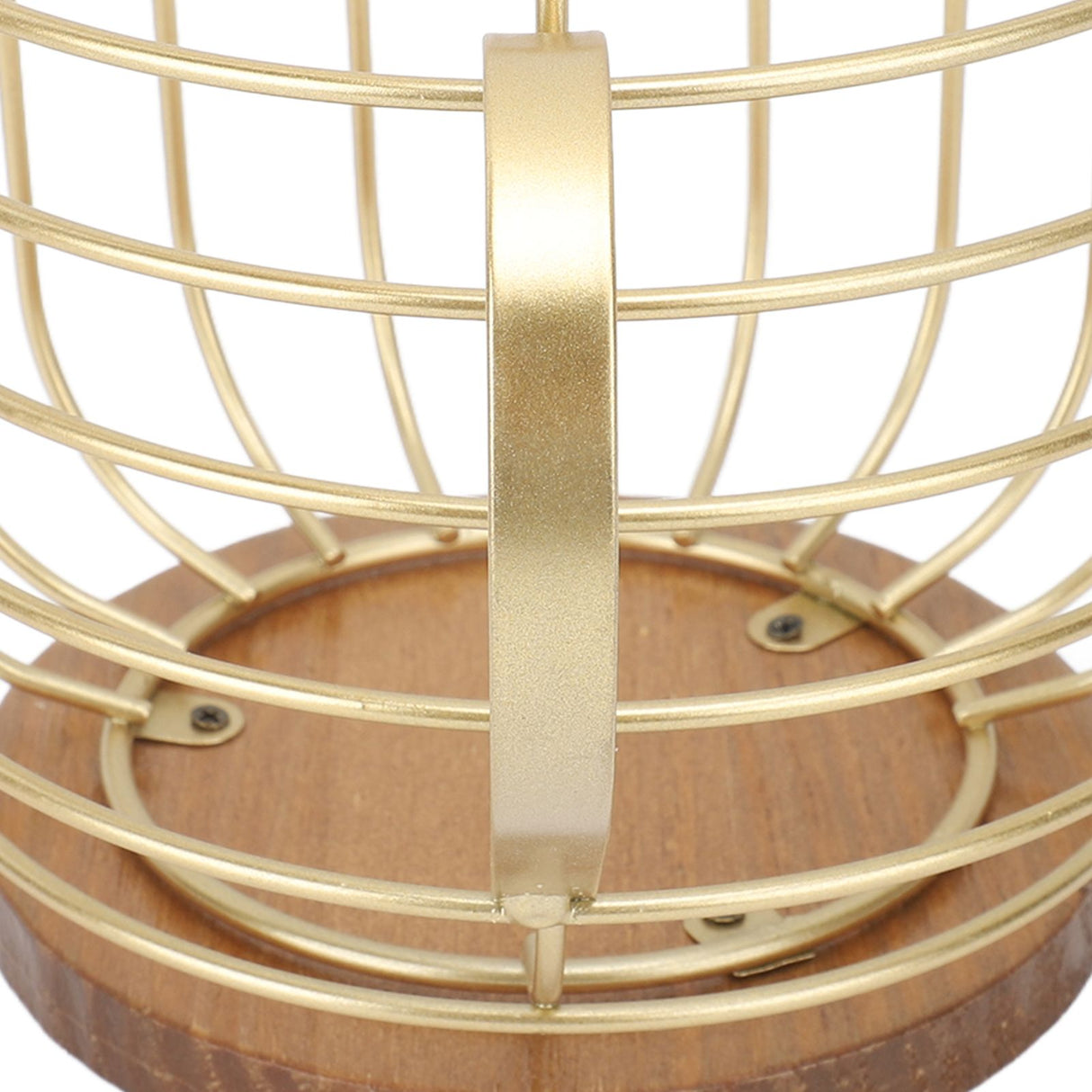 Mug Shape Coffee Pod Holder Coffee Capsule Storage Basket for Counter Coffee Bar Tabletop Kitchen Living Room Wordless Gold