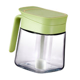 Spice Jar Glass Transparent Salt Sugar Pepper Seasoning Container Bottle for Home Kitchen Green