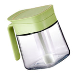 Spice Jar Glass Transparent Salt Sugar Pepper Seasoning Container Bottle for Home Kitchen Green - Extra Image
