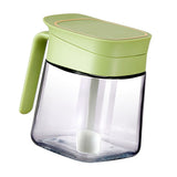 Spice Jar Glass Transparent Salt Sugar Pepper Seasoning Container Bottle for Home Kitchen Green - Extra Image