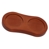 Pepper Salt Mill Tray 8 Shaped Easy To Use Wooden Mill Tray for Placing Various Seasoning Bottles