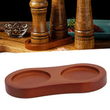 Pepper Salt Mill Tray 8 Shaped Easy To Use Wooden Mill Tray for Placing Various Seasoning Bottles - Extra Image