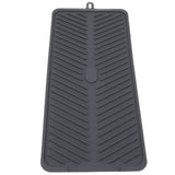 Silicone Drainage Pad Multipurpose Waterproof Collapsible Heat Resistance Thicken Silicone Dish Drying Mat for Kitchen Bar