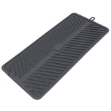 Silicone Drainage Pad Multipurpose Waterproof Collapsible Heat Resistance Thicken Silicone Dish Drying Mat for Kitchen Bar