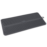 Silicone Drainage Pad Multipurpose Waterproof Collapsible Heat Resistance Thicken Silicone Dish Drying Mat for Kitchen Bar