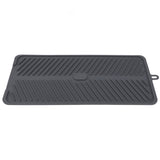 Silicone Drainage Pad Multipurpose Waterproof Collapsible Heat Resistance Thicken Silicone Dish Drying Mat for Kitchen Bar - Close-Up Angle