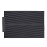 Silicone Dish Drying Mat Anti Slip Shock Proof Easy To Clean Kitchen Counter Drying Mat for Dish Bowl Fork S 39x25cm