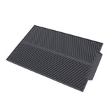 Silicone Dish Drying Mat Anti Slip Shock Proof Easy To Clean Kitchen Counter Drying Mat for Dish Bowl Fork S 39x25cm