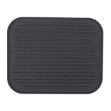 Rectangular Silicone Dish Drying Mat Heat Insulation Anti Slip Dish Drying Mat with Built in Drain Lip for Kitchen Counter Large Size - Side View