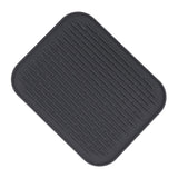 Rectangular Silicone Dish Drying Mat Heat Insulation Anti Slip Dish Drying Mat with Built in Drain Lip for Kitchen Counter Large Size - Low Angle