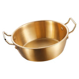 Double Ear Snack Bowl Multifunctional 304 Stainless Steel Noodle Bowl for Home Restaurant - Front View
