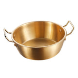 Double Ear Snack Bowl Multifunctional 304 Stainless Steel Noodle Bowl for Home Restaurant