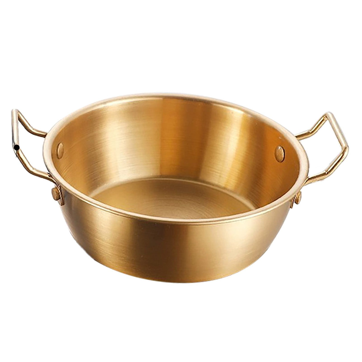 Double Ear Snack Bowl Multifunctional 304 Stainless Steel Noodle Bowl for Home Restaurant