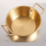 Double Ear Snack Bowl Multifunctional 304 Stainless Steel Noodle Bowl for Home Restaurant - 45-Degree Angle