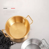 Double Ear Snack Bowl Multifunctional 304 Stainless Steel Noodle Bowl for Home Restaurant - Extra Image
