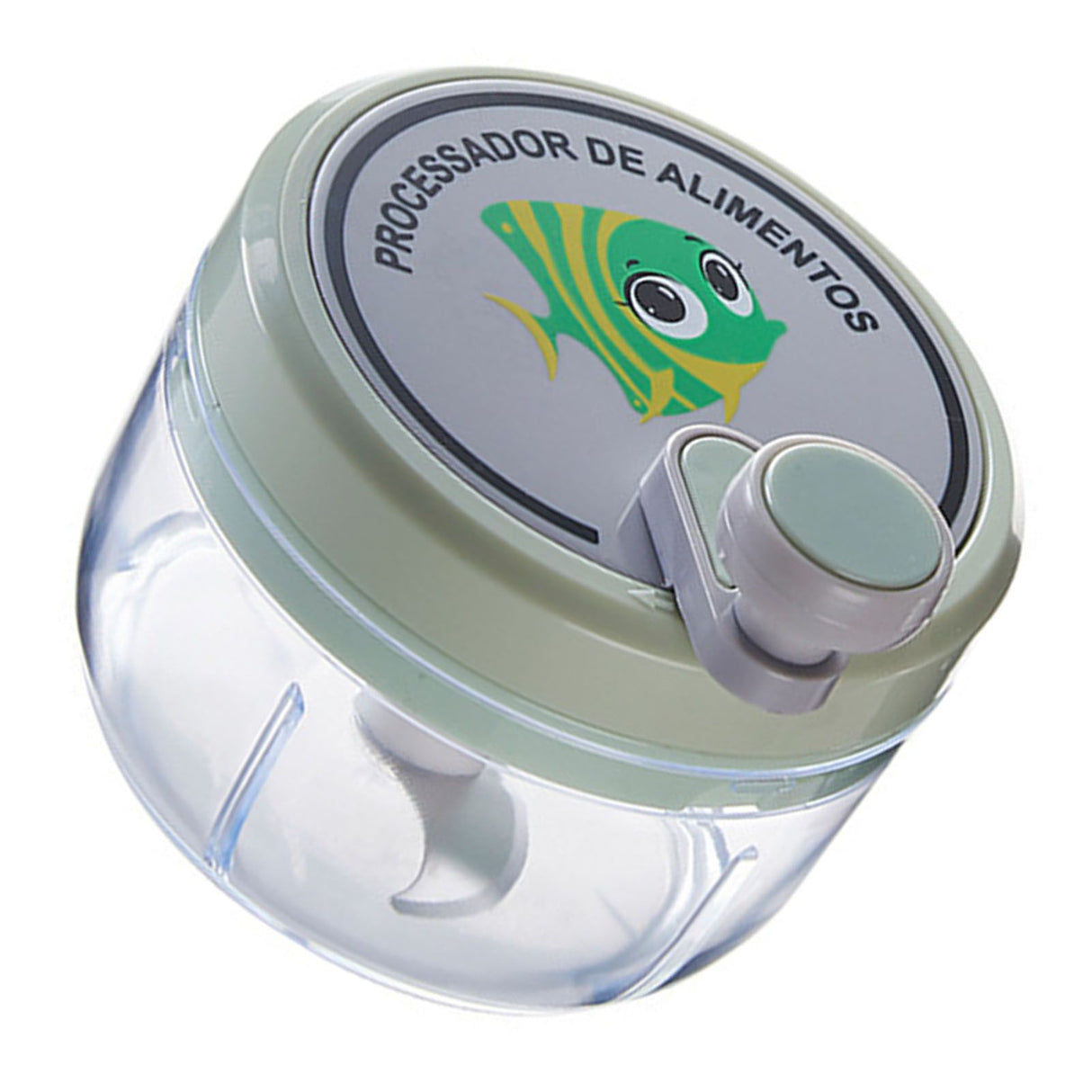 Manual Garlic Chopper Highly Efficient Multifunctional Safe Sturdy Durable Small Size Manual Garlic Masher for Home Green