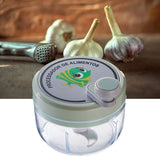 Manual Garlic Chopper Highly Efficient Multifunctional Safe Sturdy Durable Small Size Manual Garlic Masher for Home Green