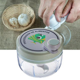 Manual Garlic Chopper Highly Efficient Multifunctional Safe Sturdy Durable Small Size Manual Garlic Masher for Home Green - Extra Image