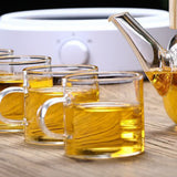 Household Teapot 1000ml Large Capacity Multifunctional Borosilicate Teapot with Bamboo Handle - Extra Image