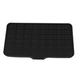 Kitchen Soap Tray Countertop Silicone Sink Deflector Sponge Holder for Bathroom Toilet Black