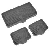 Kitchen Soap Tray Countertop Silicone Sink Deflector Sponge Holder for Bathroom Toilet Grey