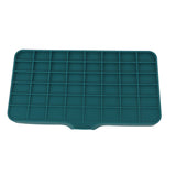 Kitchen Soap Tray Countertop Silicone Sink Deflector Sponge Holder for Bathroom Toilet Green