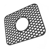 Sink Protector for Kitchen Silicone Non Slip Heat Resistant Mat for Bottom of Center Drain Sink Farmhouse Stainless Steel Porcelain Sink Black