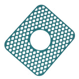 Sink Protector for Kitchen Silicone Non Slip Heat Resistant Mat for Bottom of Center Drain Sink Farmhouse Stainless Steel Porcelain Sink Green