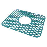 Sink Protector for Kitchen Silicone Non Slip Heat Resistant Mat for Bottom of Center Drain Sink Farmhouse Stainless Steel Porcelain Sink Green - Extra Image