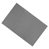 3 Fold Counter Foldable Drying Mat Silicone Fast Drying Waterproof Reusable Drying Kitchen Mat for Kitchen Bathroom Grey - Close-Up Angle