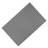 3 Fold Counter Foldable Drying Mat Silicone Fast Drying Waterproof Reusable Drying Kitchen Mat for Kitchen Bathroom Grey