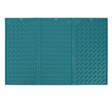 3 Fold Counter Foldable Drying Mat Silicone Fast Drying Waterproof Reusable Drying Kitchen Mat for Kitchen Bathroom Green