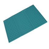3 Fold Counter Foldable Drying Mat Silicone Fast Drying Waterproof Reusable Drying Kitchen Mat for Kitchen Bathroom Green