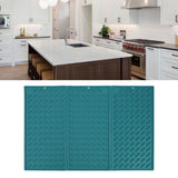 3 Fold Counter Foldable Drying Mat Silicone Fast Drying Waterproof Reusable Drying Kitchen Mat for Kitchen Bathroom Green