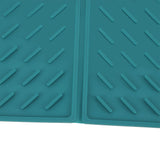 3 Fold Counter Foldable Drying Mat Silicone Fast Drying Waterproof Reusable Drying Kitchen Mat for Kitchen Bathroom Green