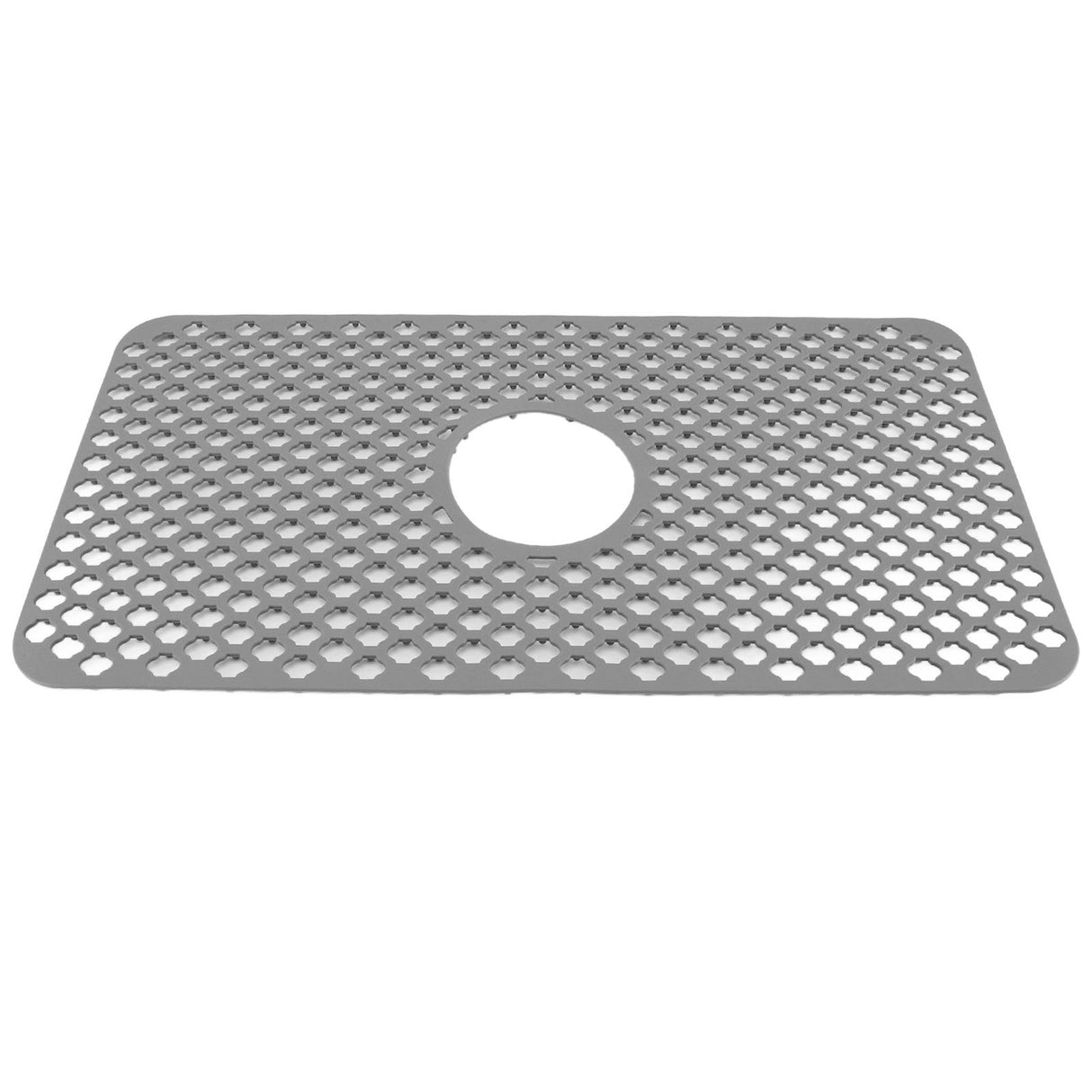 Hollow Insulated Kitchen Sink Mat Non Slip Multi Functional Large Size Silicone Sink Mat Protector Grey