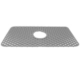 Hollow Insulated Kitchen Sink Mat Non Slip Multi Functional Large Size Silicone Sink Mat Protector Grey
