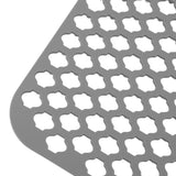 Hollow Insulated Kitchen Sink Mat Non Slip Multi Functional Large Size Silicone Sink Mat Protector Grey