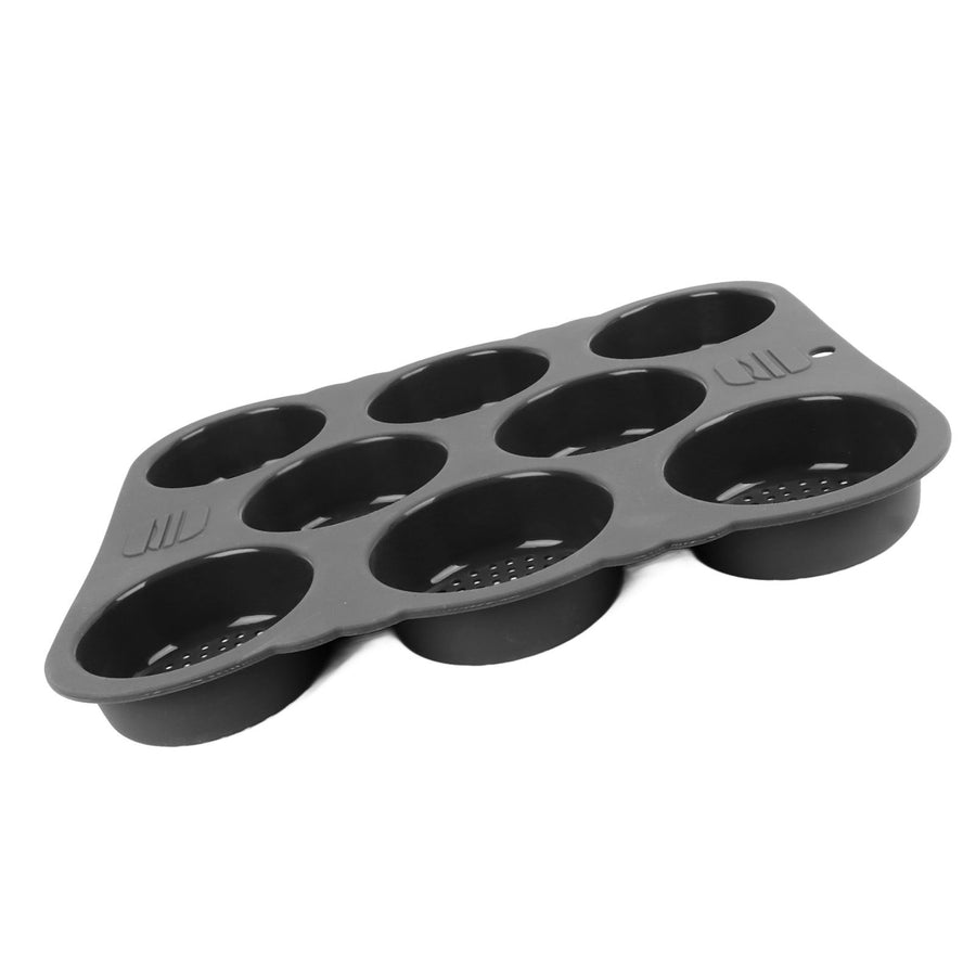 Hamburger Bun Mold Silicone 8 Cavity Easy Release Heat Resistant Hamburger Bread Bakery Pan for Kitchen