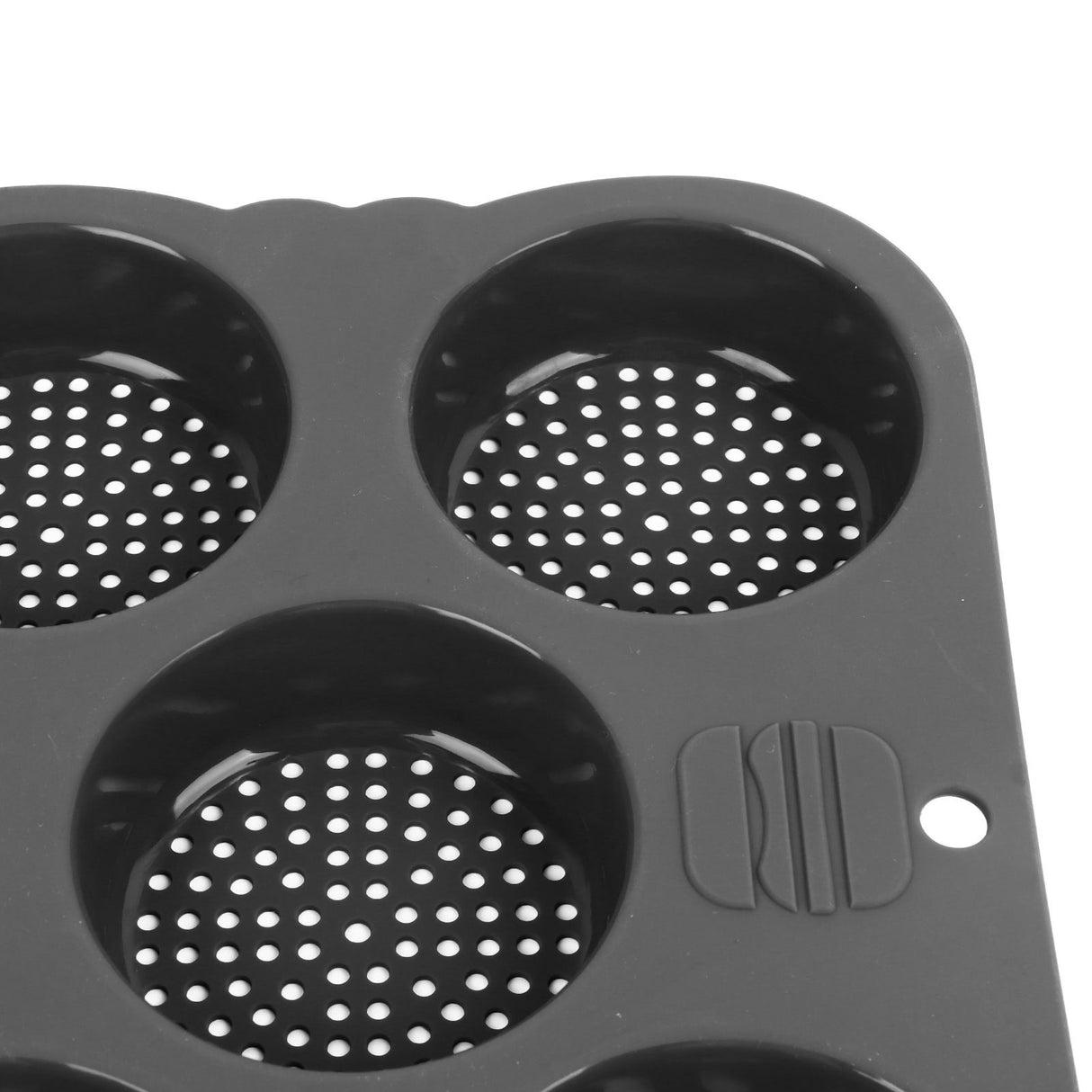 Hamburger Bun Mold Silicone 8 Cavity Easy Release Heat Resistant Hamburger Bread Bakery Pan for Kitchen