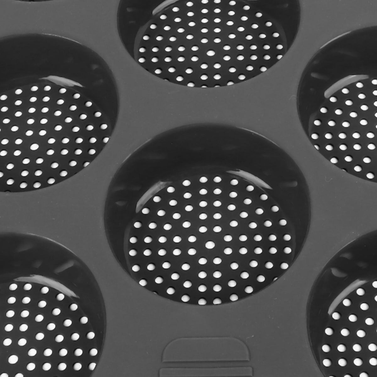 Hamburger Bun Mold Silicone 8 Cavity Easy Release Heat Resistant Hamburger Bread Bakery Pan for Kitchen
