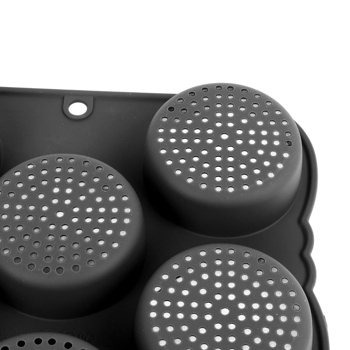 Hamburger Bun Mold Silicone 8 Cavity Easy Release Heat Resistant Hamburger Bread Bakery Pan for Kitchen