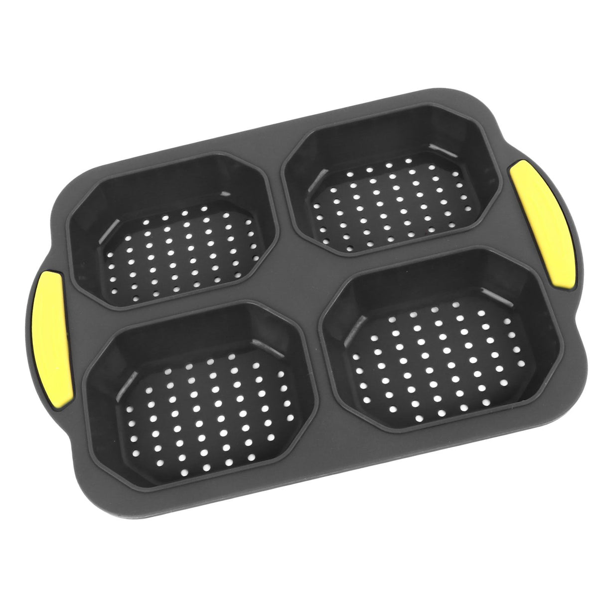 4 Grid Silicone Loaf Pan Baking Pan for Baking French Baguettes Hot Dog Buns Bread Mold Nonstick Dishwasher Safe Heat Resistant
