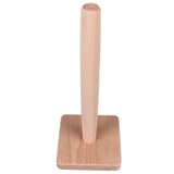 Wooden Paper Towel Holder Countertop Farmhouse Standing Paper Towel Organizer Roll Dispenser with Non Slip Base for Kitchen Living Room