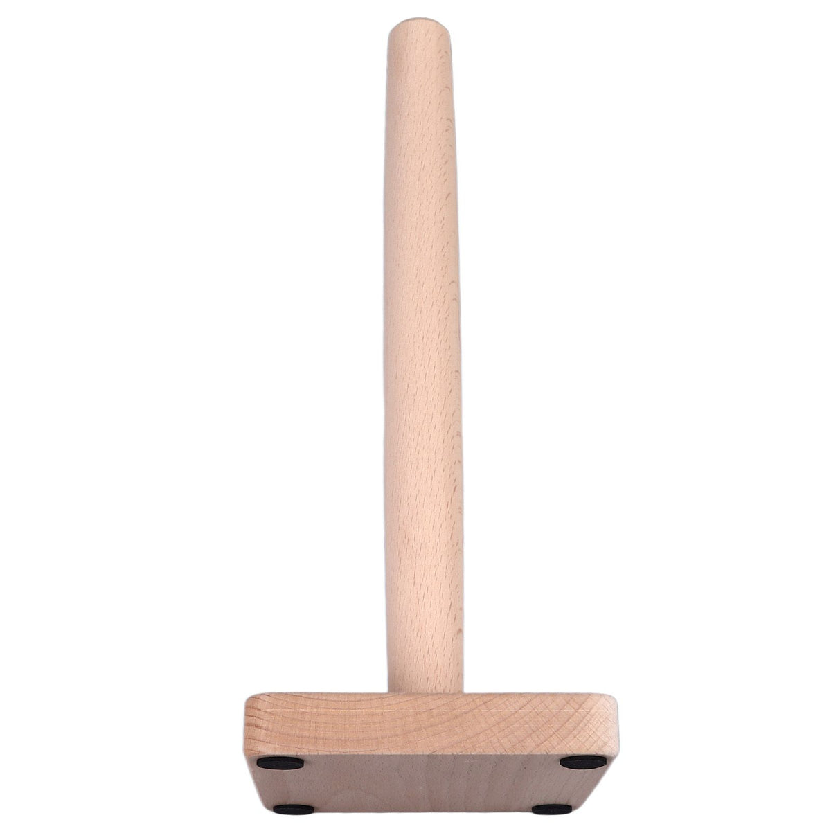 Wooden Paper Towel Holder Countertop Farmhouse Standing Paper Towel Organizer Roll Dispenser with Non Slip Base for Kitchen Living Room