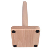 Wooden Paper Towel Holder Countertop Farmhouse Standing Paper Towel Organizer Roll Dispenser with Non Slip Base for Kitchen Living Room