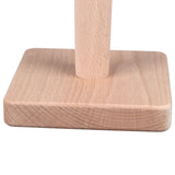 Wooden Paper Towel Holder Countertop Farmhouse Standing Paper Towel Organizer Roll Dispenser with Non Slip Base for Kitchen Living Room